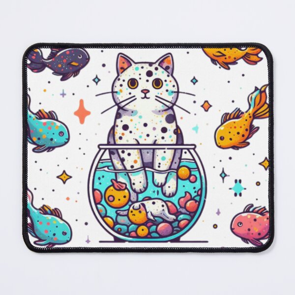Item preview, Magical Cat & fish floating around-Part 2 designed and sold by FuzyFriendHaven.