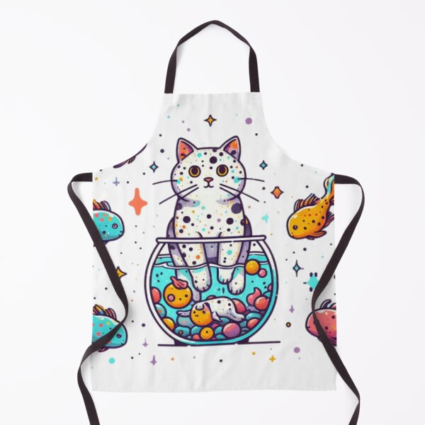 Item preview, Magical Cat & fish floating around-Part 2 designed and sold by FuzyFriendHaven.