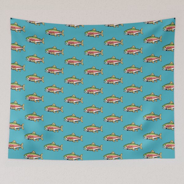 Item preview, Rainbow Trout Doodle designed and sold by MrHinkleDraws.