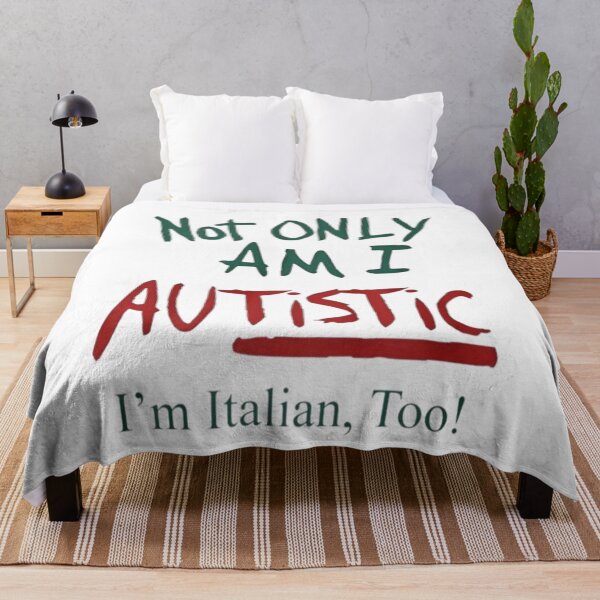 Aperçu de l'œuvre not only am i autistic i'm italian, too! créée et vendue par Dyzhddij.
