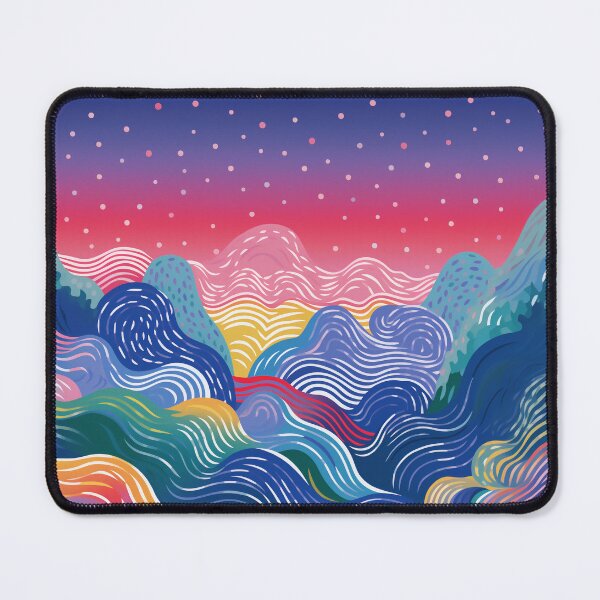 Item preview, Pink Indigo Mountains designed and sold by EnchantArtCo.