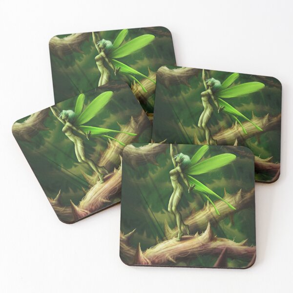 Item preview, Fairy trapped in a thorny cage -Day Time- designed and sold by Rene Trujillo Illustrations.