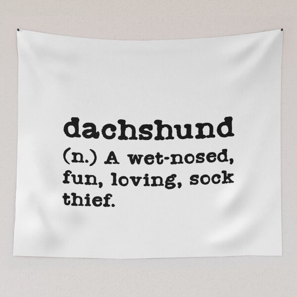 Item preview, Dachshund Definition - A Sock Thief - Sausage Dog designed and sold by Hic21.
