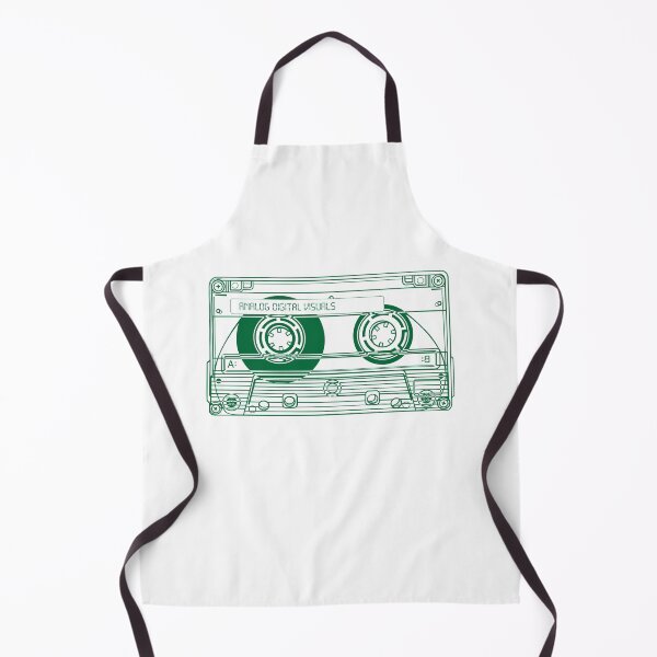Item preview, Cassette Tape Graphic Tee – Mixtape Era Y2K Streetwear (Cadmium Green Lines) Analog / Music designed and sold by analogdigitalvz.