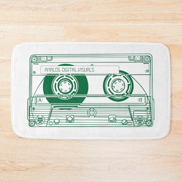 Item preview, Cassette Tape Graphic Tee – Mixtape Era Y2K Streetwear (Cadmium Green Lines) Analog / Music designed and sold by analogdigitalvz.