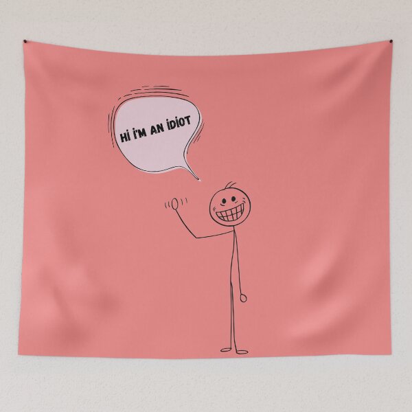 Item preview, idiot stickman designed and sold by bahiko.