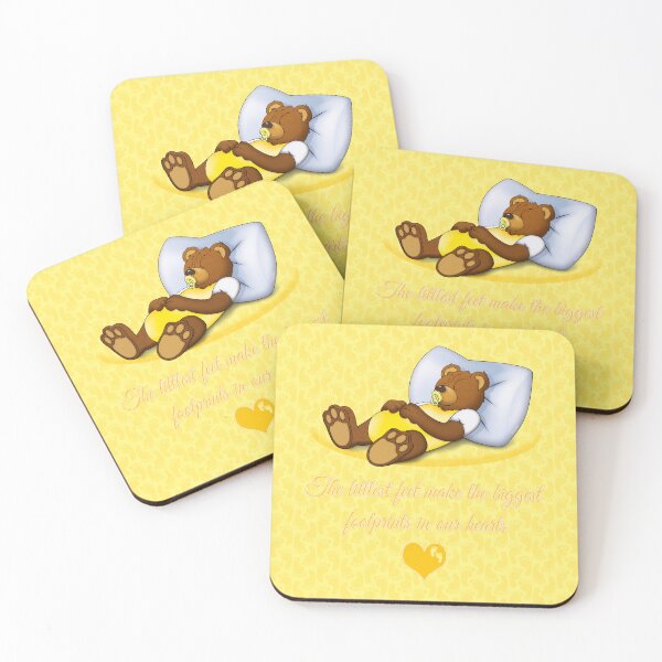 Item preview, Sleeping Ted (with quote) - Yellow designed and sold by ifourdezign.