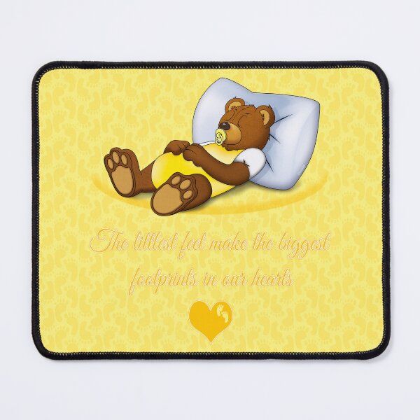 Item preview, Sleeping Ted (with quote) - Yellow designed and sold by ifourdezign.