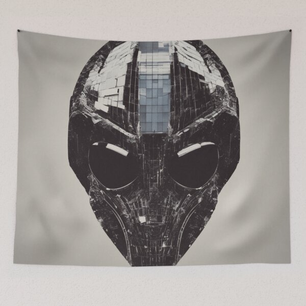 Item preview, Alien Mask in a Cyberpunk World designed and sold by Rafal Saluszewski.