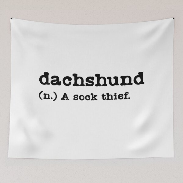 Item preview, Dachshund Definition - A Sock Thief - Wiener Dog designed and sold by Hic21.