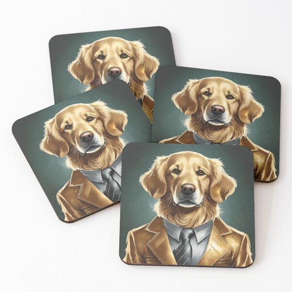 Item preview, Fancy Golden Retriever - Art designed and sold by trqffic.