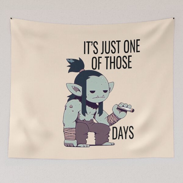 Item preview, Orc Having a Rough Day designed and sold by bryan7474.