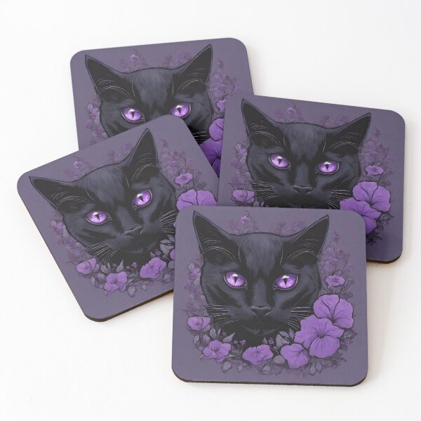 Item preview, Amethyst Black Cat designed and sold by BlackCatGeneral.
