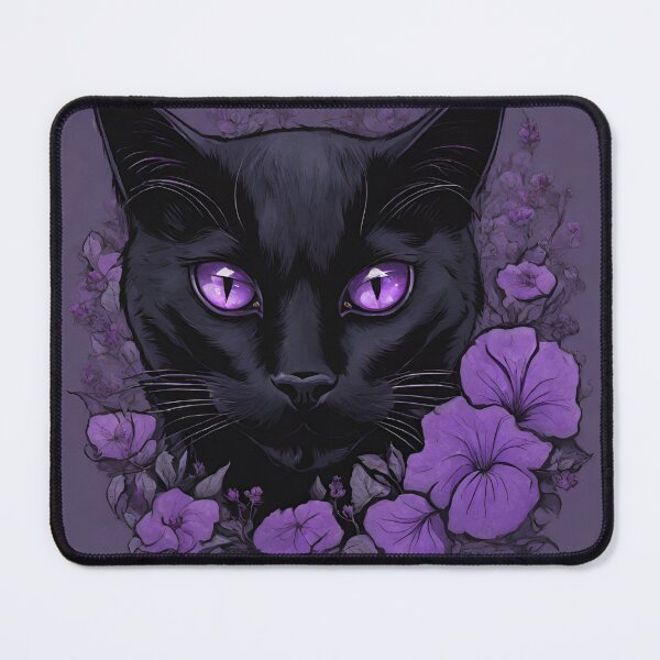 Item preview, Amethyst Black Cat designed and sold by BlackCatGeneral.