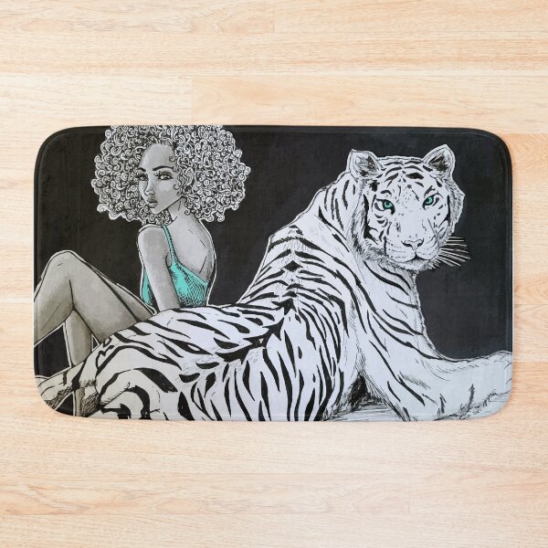 Item preview, Strong Tiger Woman Art designed and sold by DelFavaBean.