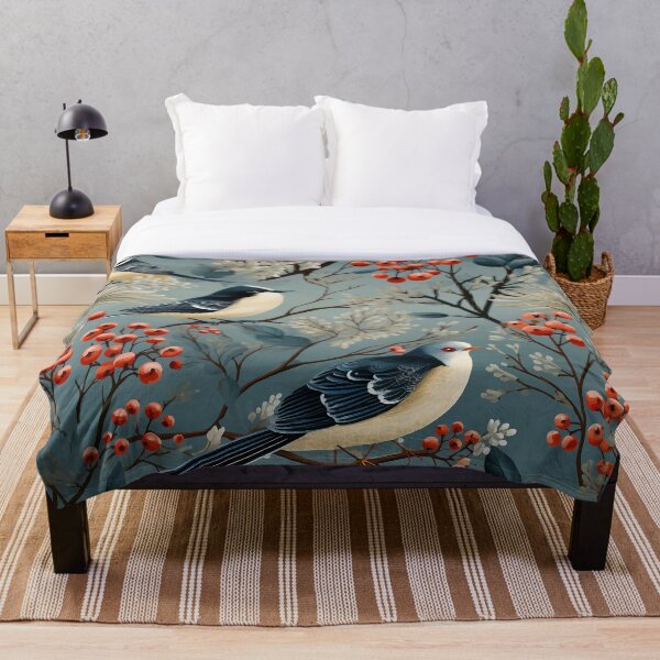Item preview, Chickadees Winter Print designed and sold by Deepestblue.