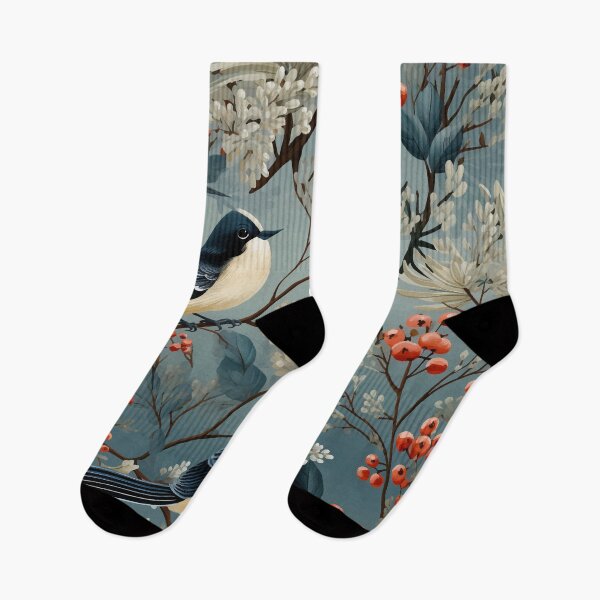 Item preview, Chickadees Winter Print designed and sold by Deepestblue.