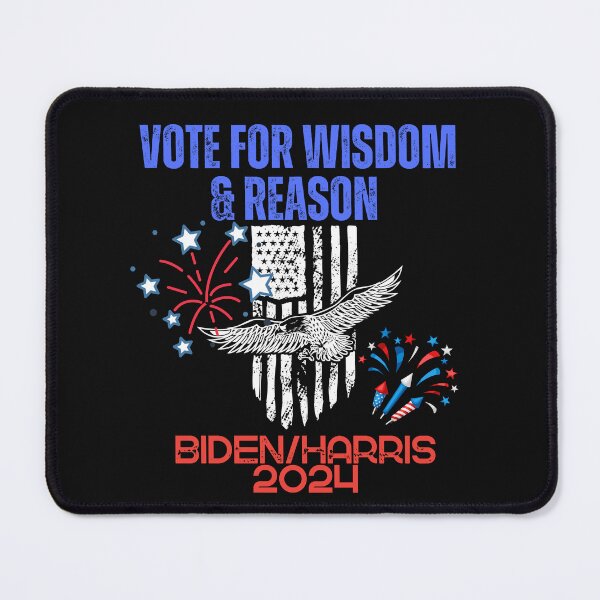 Item preview, Vote For Wisdom & Reason Democratic Political Design designed and sold by EarthArtDesigns.