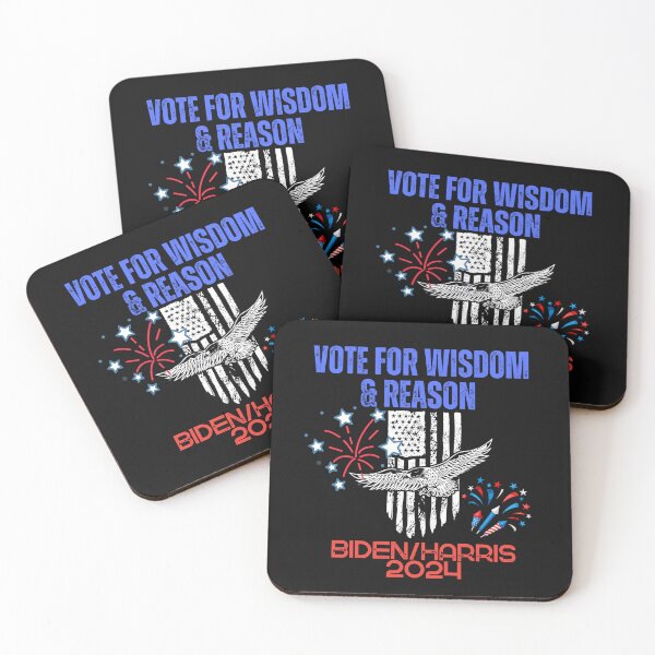 Item preview, Vote For Wisdom & Reason Democratic Political Design designed and sold by EarthArtDesigns.