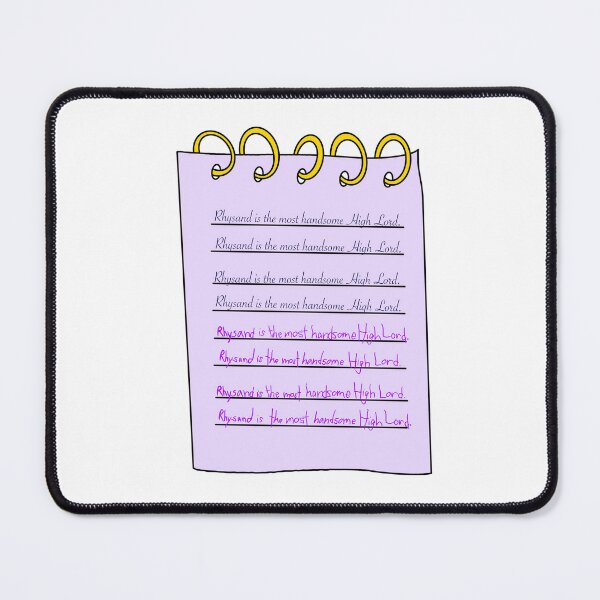 Item preview, Rhysand and Feyre writing class designed and sold by Noodly Doodles.