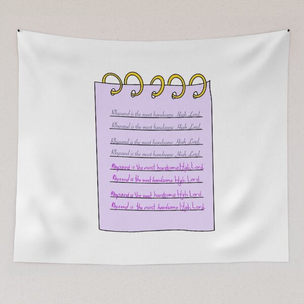 Item preview, Rhysand and Feyre writing class designed and sold by Noodly Doodles.