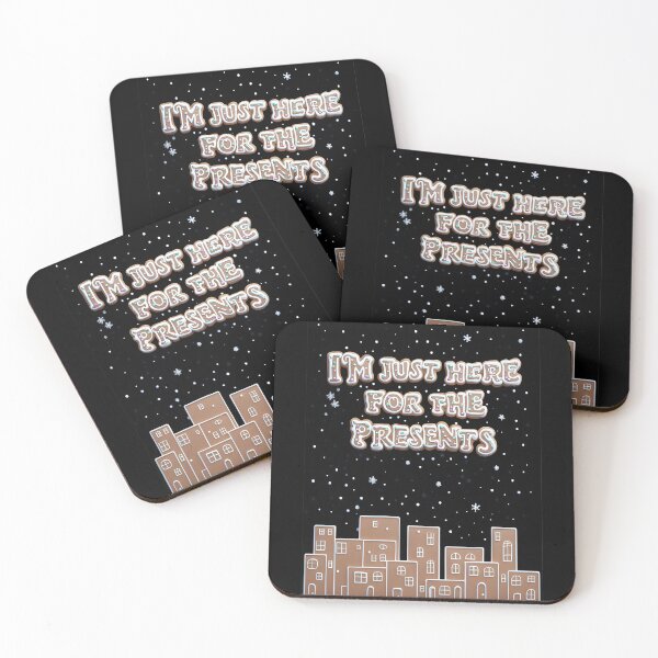 Item preview, I'm just here for the presents, funny Christmas inscription, made of gingerbread /1 designed and sold by My-fake-places.