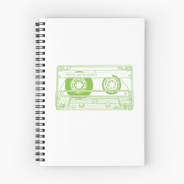 Item preview, Cassette Tape (Yellow Green Lines) Analog / Music designed and sold by analogdigitalvz.