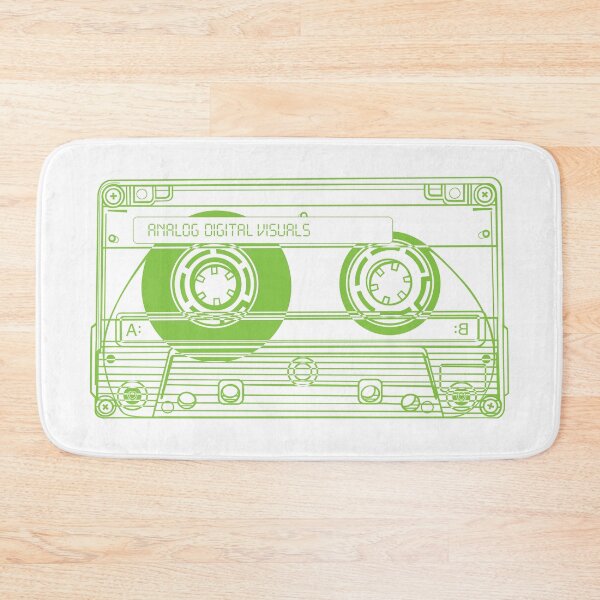 Item preview, Cassette Tape (Yellow Green Lines) Analog / Music designed and sold by analogdigitalvz.