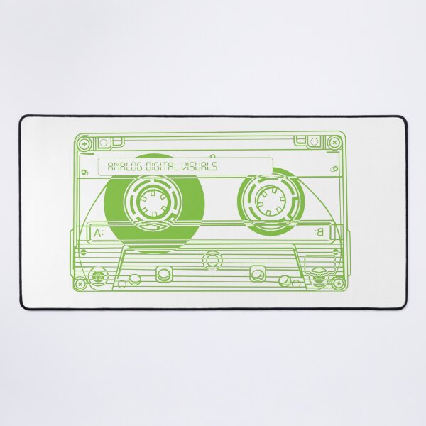 Item preview, Cassette Tape (Yellow Green Lines) Analog / Music designed and sold by analogdigitalvz.