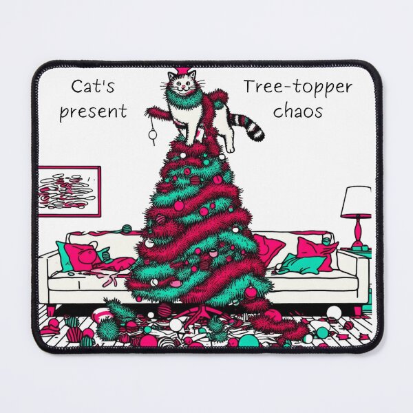 Item preview, Cat Christmas Tree Cat Cult Cat Lover Gift designed and sold by sharon1210.