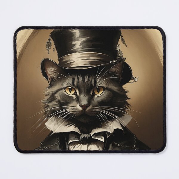 Item preview, Black cat, Cat in the hat, dark fantasy, dark art designed and sold by MattCollinsShop.