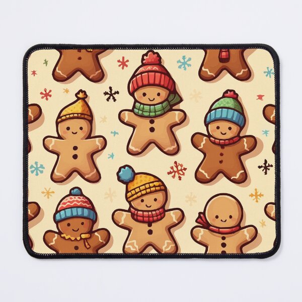 Item preview, Gingerbread Men Pattern designed and sold by ArtFactoryAI.