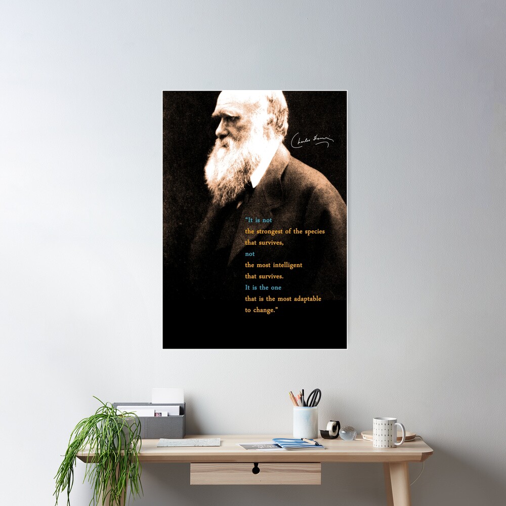 "Charles Darwin Quote 3" Poster By Pahleeloola | Redbubble