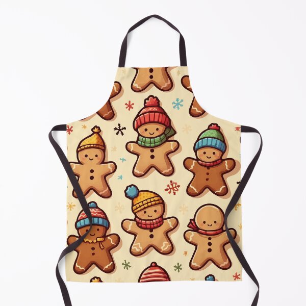 Item preview, Gingerbread Men Pattern designed and sold by ArtFactoryAI.