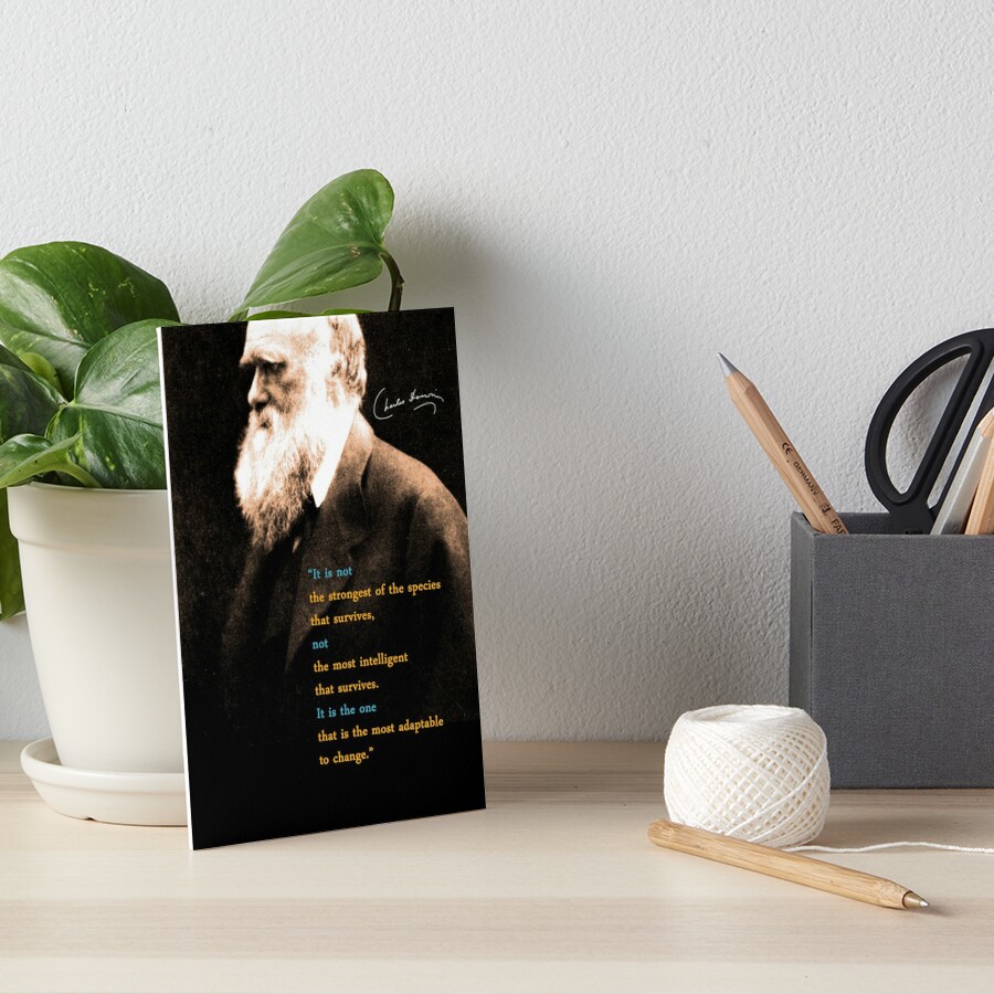 "Charles Darwin Quote 3" Art Board Print By Pahleeloola | Redbubble