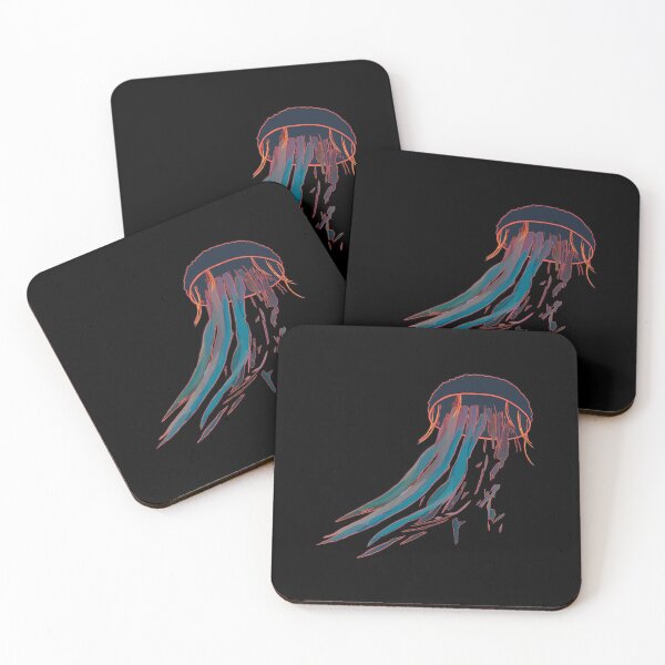 Item preview, Jellyfish (small / black background) designed and sold by MentaLee.