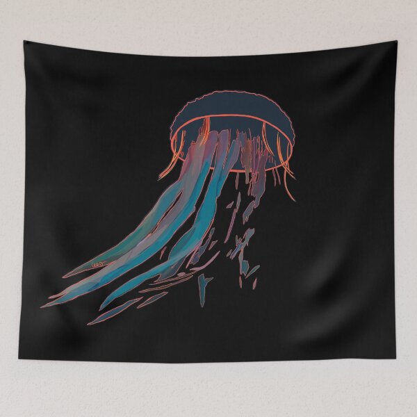 Item preview, Jellyfish (small / black background) designed and sold by MentaLee.