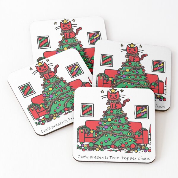 Item preview, Cat Christmas Tree Cat Cult Cat Lover Gift designed and sold by sharon1210.