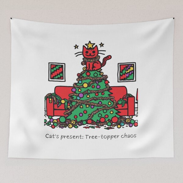 Item preview, Cat Christmas Tree Cat Cult Cat Lover Gift designed and sold by sharon1210.