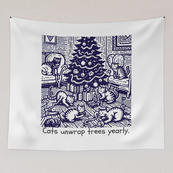 Item preview, Cat Christmas Tree Cat Cult Cat Lover Gift designed and sold by sharon1210.