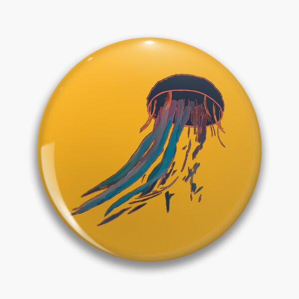 Item preview, Jellyfish (small / yellow background) designed and sold by MentaLee.
