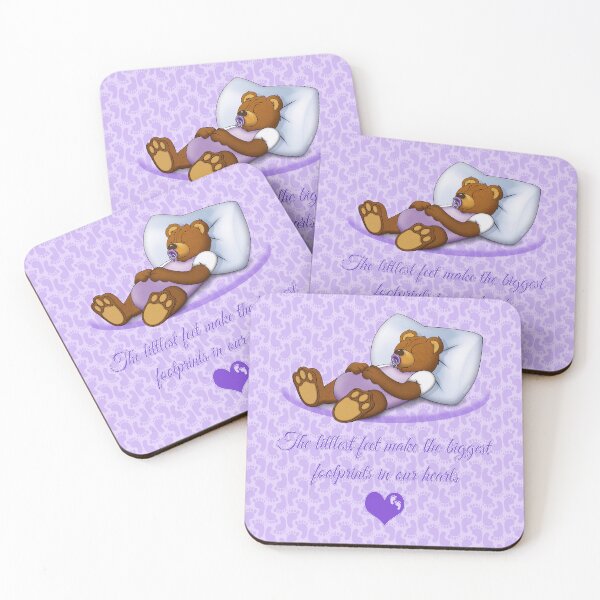 Item preview, Sleeping Ted (with quote) - Lilac designed and sold by ifourdezign.