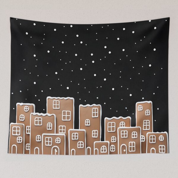 Item preview, Funny Christmas landscape, made of gingerbread /1 designed and sold by My-fake-places.