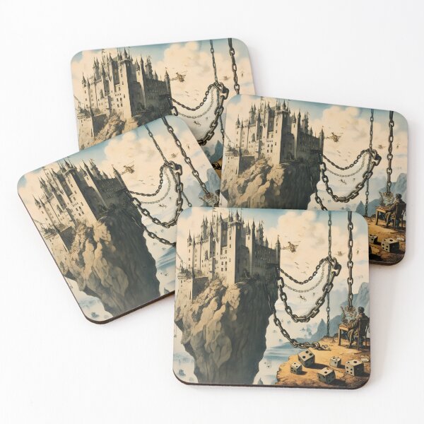 Item preview, flying castle in the style of Davinci designed and sold by KavodDesigns.