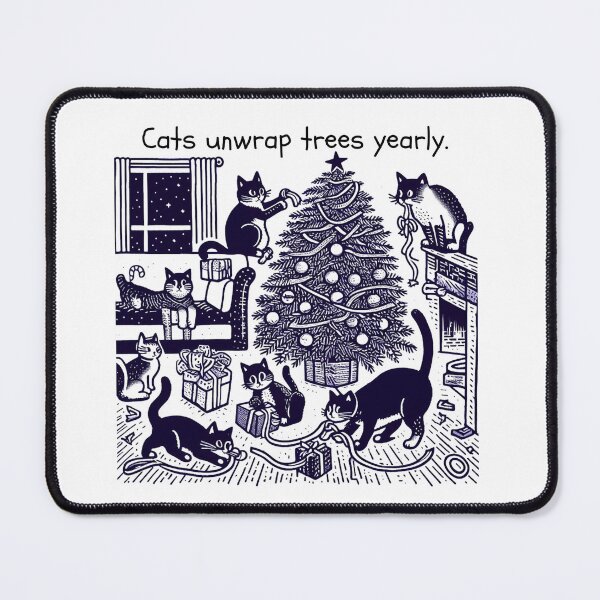 Item preview, Cat Christmas Tree Cat Cult Cat Lover Gift designed and sold by sharon1210.