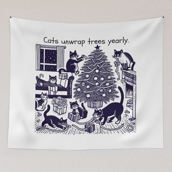 Item preview, Cat Christmas Tree Cat Cult Cat Lover Gift designed and sold by sharon1210.
