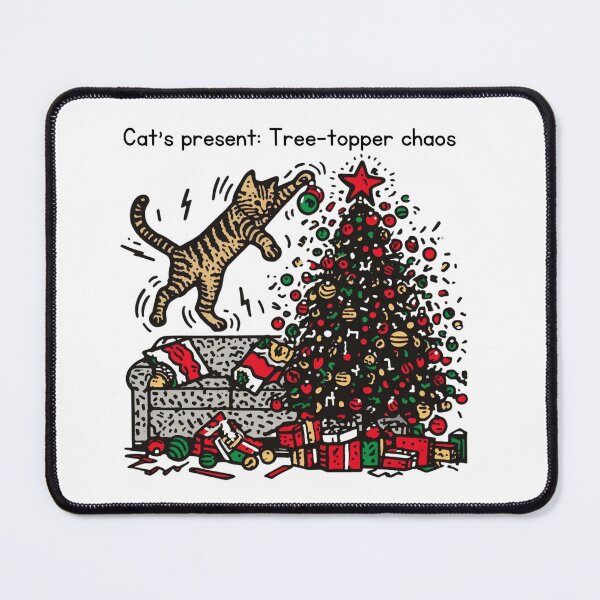 Item preview, Cat Christmas Tree Cat Cult Cat Lover Gift designed and sold by sharon1210.