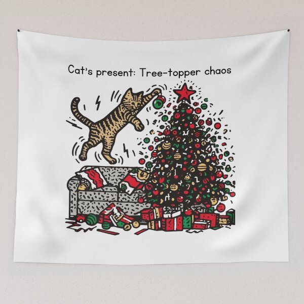 Item preview, Cat Christmas Tree Cat Cult Cat Lover Gift designed and sold by sharon1210.