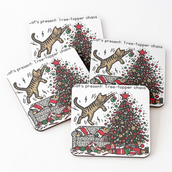 Item preview, Cat Christmas Tree Cat Cult Cat Lover Gift designed and sold by sharon1210.