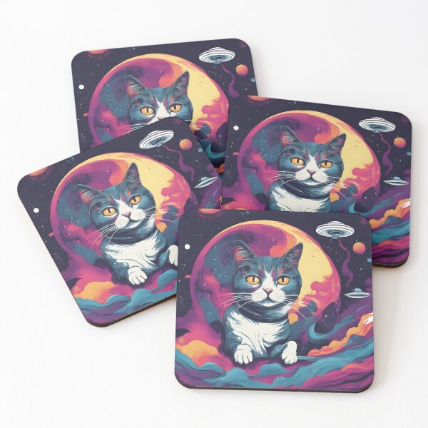 Item preview, Cat Ufo Selfie, Cat Selfie With Flying Saucer Funny Cat designed and sold by Mayalogo.